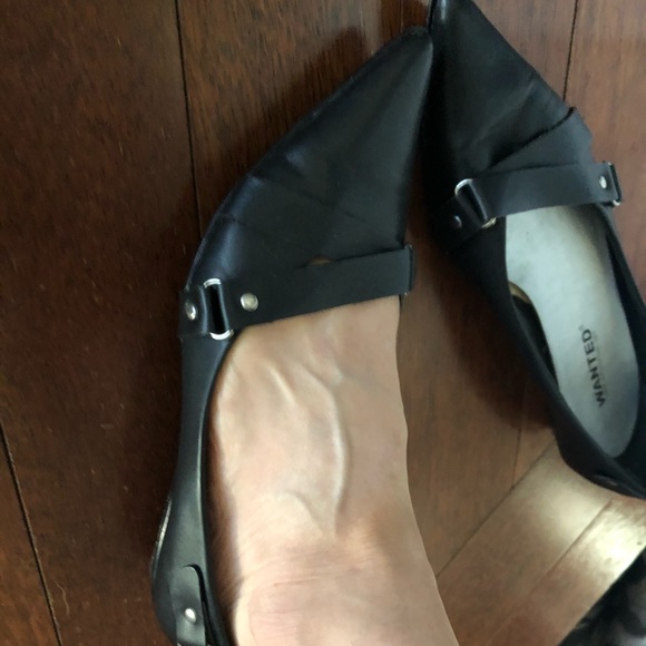 Pointed toe moto flats - Picture 2 of 5